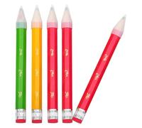PACKOVE 5 Pezzi Matita Jumbo Ottagonale in Legno, per Disegno e Schizzo | Design Creativo e Adorabile, Leggera e Portatile, Pensata, Scuola e Attività Manuali