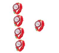 PACKOVE 5 Pezzi Orologio Per Bambini Con Design Regolabile Per Ragazzo Ragazza Donna Uomo Unisex 3d Orologio Per Bambini Che Imparano A Conoscere Il Tempo