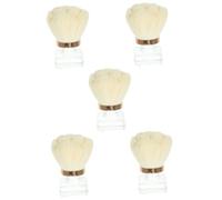 PACKOVE 5 Pezzi Rifuglio di pulizia a prova di pennello blush accessori criceto pennello per arrossire per le guance trucco pennello fard spazzola multifunzione fibra di lana Beige