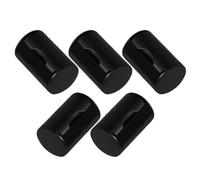 PACKOVE 5 Pezzi Shaker Percussione Finger Castagnette in Plastica e Metallo, Nero, Compatto e Leggero, per Ukulele e Castagnette, Controllo Preciso per Sessioni Musicali e Vari Generi