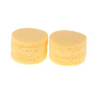 PACKOVE 5 Pezzi Spugnette Struccanti Rotonde Cellulosa Compressa Morbide e Delicate Sulla Accessori Cosmetici per Donne Rimozione e Pulizia Profonda Giallo