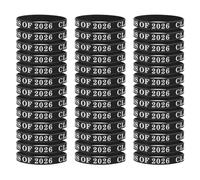 PACKOVE 50 Pezzi Braccialetti Accessori per Celebrazioni e Party Flessibili e Resistenti in Silicone per Festa di 2026, per Studenti