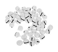PACKOVE 50 Pezzi Campanelle Rotonde in Ferro 22mm Suono Allegro e Nitido per Creazioni di Gioielli e Decorazioni per Feste Natalizie