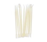 PACKOVE 50 Pezzi Di Strumenti Per Ciglia Bigodini Stick Mascara Kit Per Extension Ciglia Strumenti Per Ciglia Kit Per Extension Ciglia E Kit Professionale Beige Abs