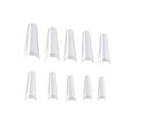 PACKOVE 500pezzi Espositore Per Nail Art Unghie Finte Trasparenti Espositore Per Unghie Accessori Per Manicure Pratica e Tabella Colori