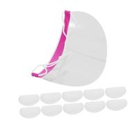 PACKOVE 50pezzi Protezioni Occhi Trasparenti Per Taglio Copri Ciglia Visiera Cinturino Regolabile Pet Per Salone Doccia Bagno