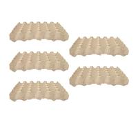PACKOVE 5pezzi Cartone Porta Uova in Carta Pulp Posti Riutilizzabile Contenitore per Conservazione e Trasporto Uova Gallina Vassoio Multi Compartimenti per Frigorifero e Mercato