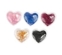 PACKOVE 5pezzi Cerotti Oculari in Gel Riutilizzabili Forma Di Cuore Cerotti Rinfrescanti e Caldi Per Occhi Per Sotto Gli Occhi