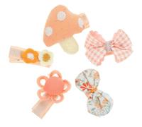 PACKOVE 5pezzi Mollette per Chioma per Bambine Fiocco Colorato in Plastico e Tulle, Clip Delicate che Non Danneggiano i Chioma, per Natale e Feste in Maschera