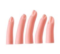 PACKOVE 5pezzi Pz Di Dita Finte Silicone Per Pratica Unghie Modelli Per Nail Art Reutilizzabili Per Tecniche Acriliche e Manicure Professionale
