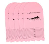 PACKOVE 5pezzi Ruler Per Misurare Ciglia Strumento Di Misura Per Piegatura Ciglia Righello Eyelash Per Posizionamento Simmetrico e Preciso Accessorio Per Estensioni Professionali