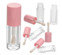 PACKOVE 5pezzi Tubetti Vuoti Per Lucidalabbra Con Pennello Contenitori Per Labbra e Labbra Per e Riempimento Facile Design Chic e Trasparente