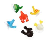 PACKOVE 6 Ganci a Ventosa a Forma di Coda di Animale, Set da 6 Pezzi in Plastica Resistente senza Tracce, Ganci Leggeri Autoadesivi per Cucina e Bagno, Installazione Facile Stile Casuale