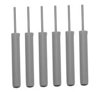 PACKOVE 6 Pezzi Ammortizzatore per Pattumiera Chiusura Silenziosa e Rallentatore, Plastica Nero, Dimensioni 7,30x0,70x0,70 Cm, per Bagno e Ufficio