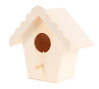 PACKOVE 6 Pezzi Casette per Uccelli in Legno da Costruire Facili da Appendere Corda Spessa Kit Fai da Te per Decorazioni Educative da Casa e Ufficio Stili multipli