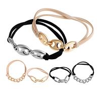 PACKOVE 6 Pezzi Elastici per Fasce e Bracciali Elasticizzati per Donne e Ragazze Scrunchies Resistenti e Facili Rimuovere Accessori Moda per Viaggi e Speciali