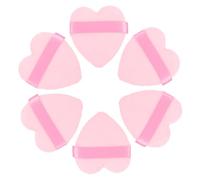 PACKOVE 6 Pezzi soffio d'amore puff cuscino per fondotinta soffice piumino da cipria piumino da cipria per donna pad del trucco sbuffato Sfugo per il viso per polvere spugna rosa