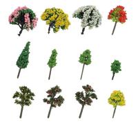 PACKOVE 60 Miniature di Alberi per Diorama da Tavolo in Miniatura 3,5-5,5 Cm, Modelli per Paesaggi Micro e Accessori Fai da Te per Decorazioni Artigianali e Terapia Psicologica
