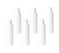 PACKOVE 6pezzi Bottiglia Di Plastica Da Viaggio Portatile Flacone Per Cosmetici Coperchio Dispenser Per Lozione Liquida Bianchi Per Fondotinta Fragranze e Saponi Per Mani