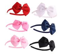 PACKOVE 6pezzi Fasce per Capelli Fiocco per Ragazzo Ragazza Ragazza Design Elegante e Delicato Adatto Molte Occasioni Comodo e Adatto Ragazzo Dai ai Anni