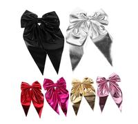 PACKOVE 6pezzi Fermagli Chioma Fiocco Elastiche in Poliestere e Metallo per Donne e Ragazze Design Elegante per Styling Rapido e Portatile
