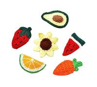 PACKOVE 6pezzi Forcine per Capelli in Forma di Frutta Ornamenti per Capelli per Bambina Forcina Forma di Carota Accessori per Copricapo da Ragazza Fragola Carota Anguria Pompelmo Avocado G