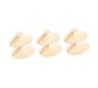 PACKOVE 6pezzi Massaggiatore Per Capelluto Silicone Spazzole Per Shampoo Bagnato e Profonda e Stimolazione Della Circolazione Facile Usare e Maneggevole
