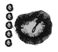 PACKOVE 6pezzi Rete Per Nera Con Pizzo Rete Invisibile Per Chignon e Danza Per Professionisti Come Assistenti Di Volo e Impiegati Facile Da Indossare e Riutilizzabile