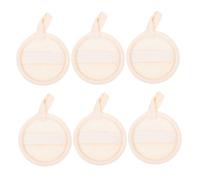 PACKOVE 6pezzi Spugne in Luffa Naturali per Viso e Corpo Scrub Esfoliante per Ginocchia Viaggi Pulizia Profonda dei Pori Lavaggio Quotidiano