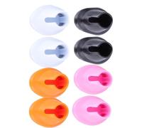 PACKOVE 8 Pezzi Base per Smalto per Unghie, Supporto per Flacone Smalto Gel, Pvc, Compatta, per Manicure, Nail Art School e Uso Domestico, per Professionisti Art Artisti Colore Casuale