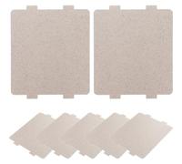 PACKOVE 8 Pezzi Copertura in Mica per Microonde Beige, Resina Alta Resistenza al Calore, Isolamento Termico, Accessorio per Riparazione Elettrodomestici Casa