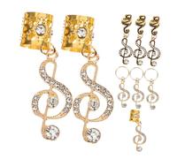 PACKOVE 9pezzi Accessori Per Per Ragazza Gioielli Per Polsini Per Dreadlock Ciondoli Per Note Musicali Accessori Per Fai Da Te