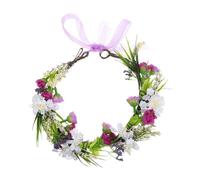 PACKOVE Accessori per boho parrucchino floreale fascia per Boho Flower Crown di per ragazze fascia da Panno di outsourcing a Viola,porpora