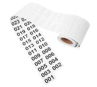 PACKOVE Adesivi Numero di Serie 1000 Pezzi 40x20mm Etichette Adesive Numerate per Magazzino e Ufficio Etichette Autoadesive Digitali Facili da Staccare per Organizzazione Merci