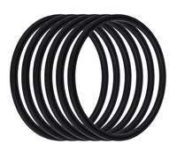 PACKOVE Anelli di Tenuta Che Previene Le Perdite 6 Pezzi Nero in Silicone Design Sicuro e Affidabile Guarnizioni Elastiche per Bottiglie da 16 a 20oz per Borracce da Viaggio