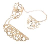 PACKOVE anello guanto anello a catena da donna anello della catena per le donne anello da donna Gotico artiglio del dito punk le donne suonano anello artiglio dito Metallo D'oro
