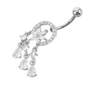 PACKOVE Anello Ombra Cattura Sogni Acciaio Inossidabile Per Ombelico Gioielli Da Piercing Alla Moda Per Donne Comfort e Stile Per Ogni Occasione