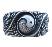 PACKOVE Anello Taoista in Rame Design Yin Yang, Gioielli Cinesi per Donna e Uomo, Decorazione Elegante e Stile Unico, per Matrimonio e Compleanno