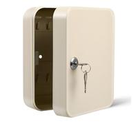 PACKOVE Armadio Portachiavi in Ferro con Serratura Robusta, Cassetta Porta Chiavi da Parete con 20 Ganci, Organizer Salvaspazio per Ufficio, Casa e Amministratori Immobiliari