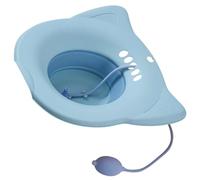 PACKOVE Bacinella Portatile per Sitz Bath in Materiale Sano Pp+tpr, Rimovibile, per Disabili e Donne in Gravidanza per Utilizzo Bagno Quotidiano, Colore Azzurro