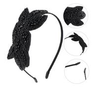 PACKOVE Banda Per Retrò Di Strass Fascia Da Sposa Per La Sposa Addio Nubilato Mamma Damigelle Accessori Elegante Nozze Mer Rosa Black Plastica