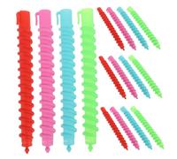 PACKOVE Bigodini per Permanente a Spirale 60 Pezzi Grandi, Bacchette a Spirale Leggere in Plastica, per Chioma Corti e Lunghi, Kit per Permanente a Freddo e Styling Colore Casuale