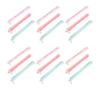 PACKOVE Bigodini per Permanente in Plastica 0,9 Cm Set da 18 Pezzi per Chioma Lunghi, Bacchette Arricciacapelli senza Calore, Barre da Curling per Styling Professionale e Uso Domestico