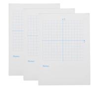 PACKOVE Blocco Note di Carta Millimetrata Ingegneristica Bianco 3 Pezzi Metodo di Coordinate Xy per Esercizi Matematici e Miglioramento del Pensiero Spaziale in Aula