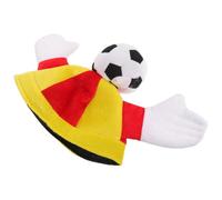 PACKOVE Cappello da Tifoso con Design Mani che Applaudono a Forma di Pallone da Calcio in Velluto Comodo e Portatile per Giornate di Partita e Feste Sportive