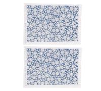 PACKOVE Carta da Trasferimento sotto Smalto per Ceramica Resistente ad Alta Temperatura 2 Pezzi Carta Artistica Blu Motivo Floreale, per Lezioni di Ceramica e Artigianato Domestico