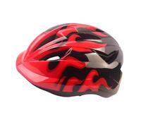PACKOVE Casco per Ragazzi Rosso in Pvc Regolabile per Bicicletta e Skateboard, Casco da Sicurezza Traspirante e Comodo per Weekend e Vacanze All'aperto