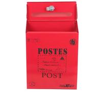 PACKOVE Cassetta Postale da Esterno in Ferro Stile Vintage Americana Serratura Bloccabile, Robusta e Versatile per Giardino e Uso Rustico