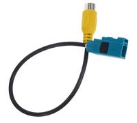 PACKOVE Cavo Adattatore Rca per Telecamera di Retromarcia Connettore Nero in Pvc, Compatibile Schermo Auto, Alta Definizione per Immagini di Retromarcia