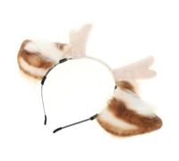 PACKOVE Cerchietto per Chioma Corna di Cervo Elastiche Bianco, Accessorio Carino per Feste di Ruolo e Performance Scolastiche per Ragazze e Donne